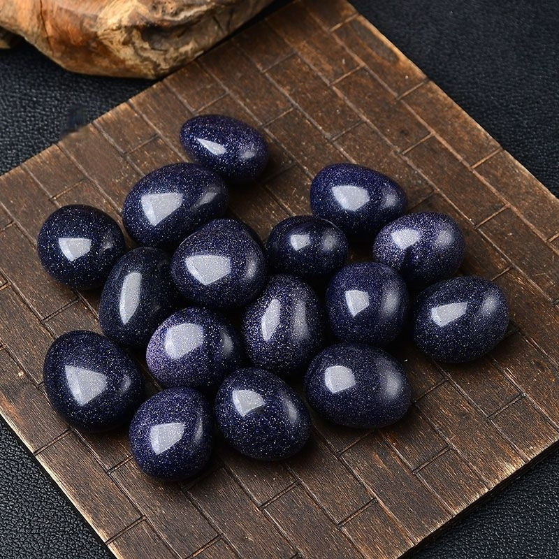 Natural Polished Large Grain Blue Tumbler-Eternal Brazilian Gemstone Collection
