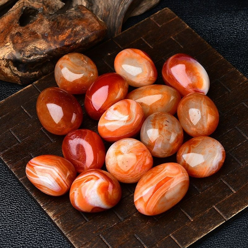 Natural Polished Large Grain Cornelian -Eternal Brazilian Gemstone Collection