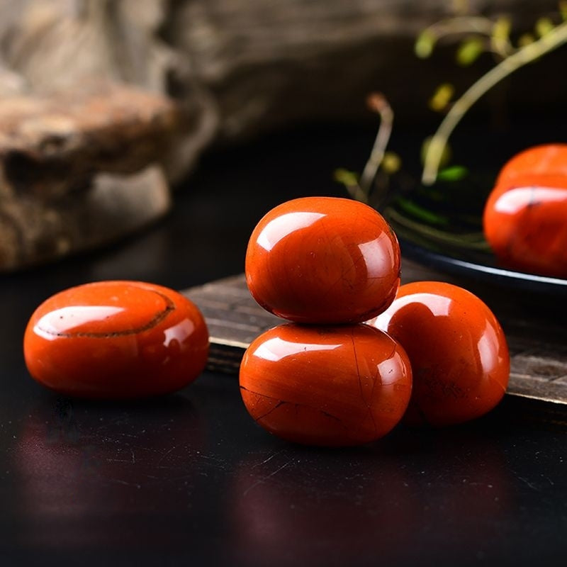 Natural Polished Large Grain Red Jasper -Eternal Brazilian Gemstone Collection