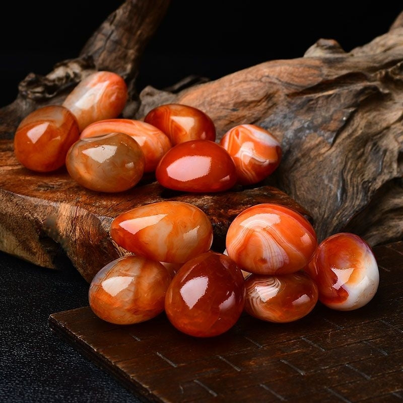 Natural Polished Large Grain Cornelian -Eternal Brazilian Gemstone Collection