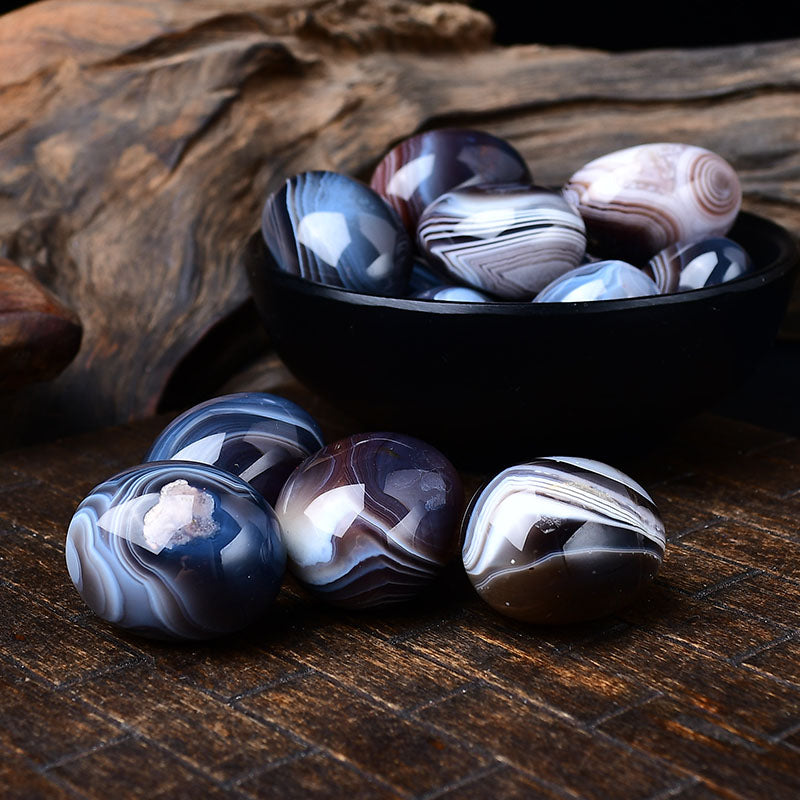 Natural Polished Persian Agate Tumbled Stone -Eternal Brazilian Gemstone Collection