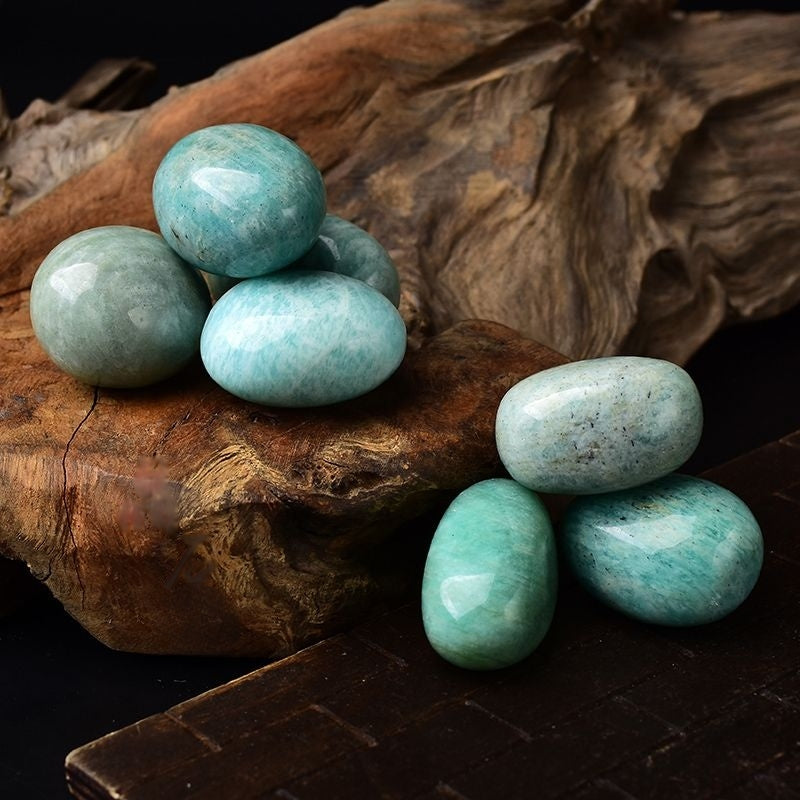 Natural Polished Large Grain Amazonite Crystal -Eternal Brazilian Gemstone Collection