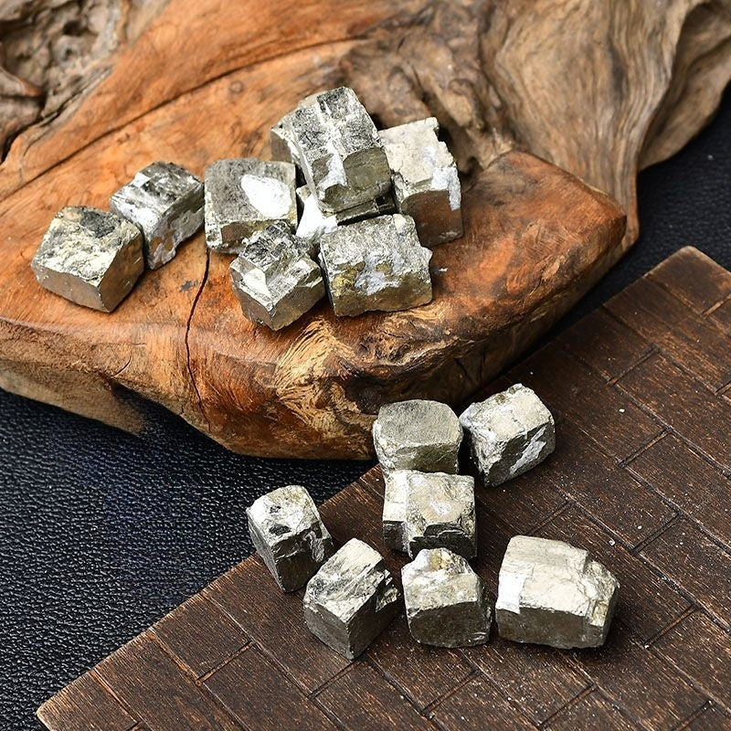 Natural Polished Grain pyrite Ore Cube -Eternal Brazilian Gemstone Collection