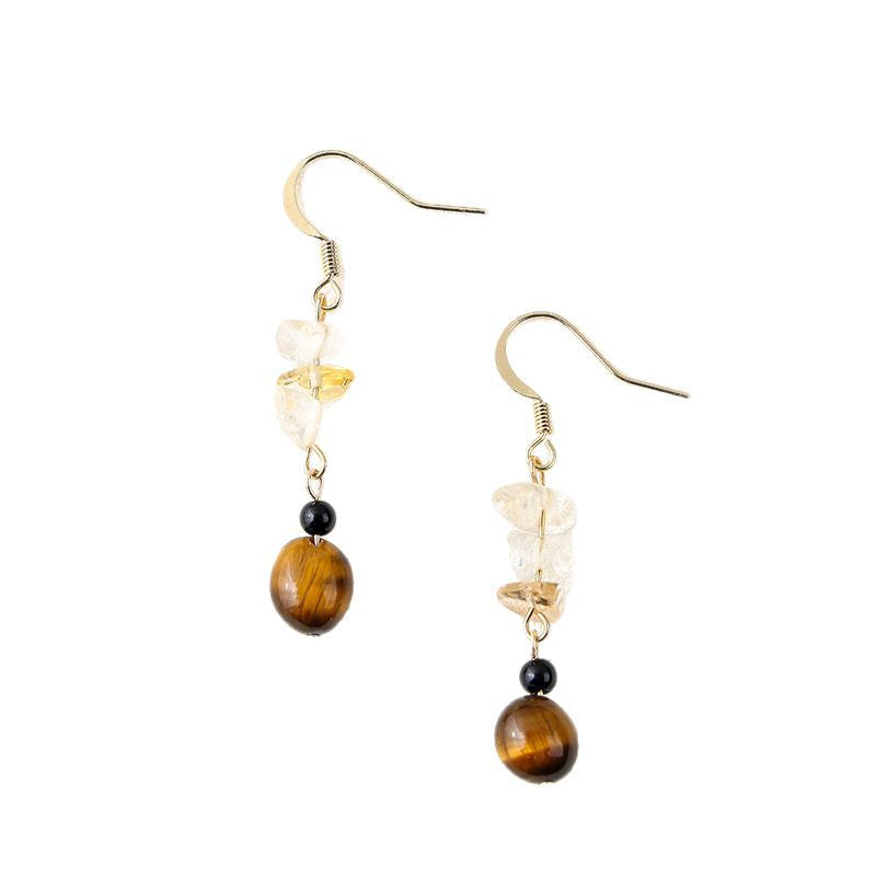 Natural Handmade Tiger Eye Earrings- Exquisite Jewelry, Healing the Soul