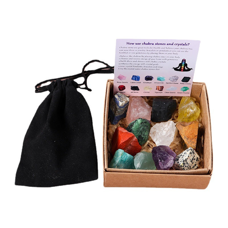 Natural Crystal Raw Yoga Stone Set(Unknown is a surprise)-Eternal Brazilian Gemstone Collection
