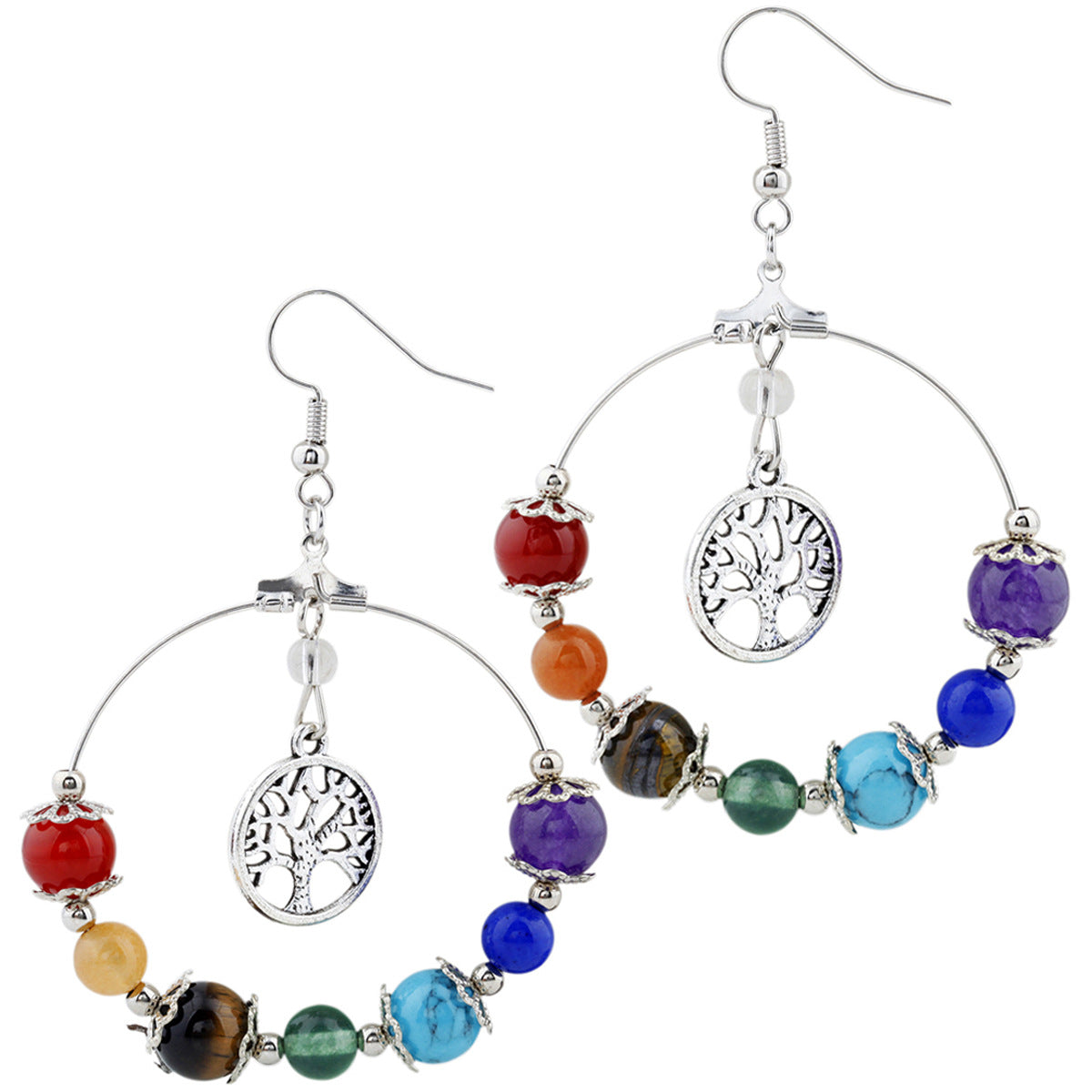 New 7-Chakra Rainbow Earrings- Exquisite Jewelry, Healing the Soul