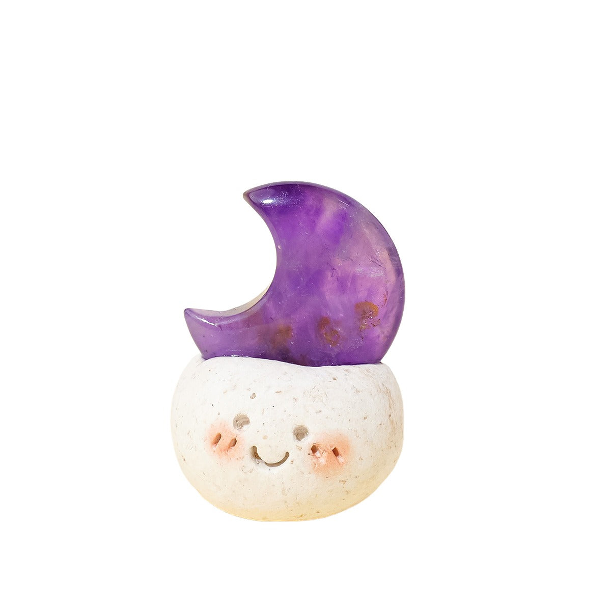 Natural Amethyst Cute Moon Dwarf Ornament-Eternal Brazilian Gemstone Collection