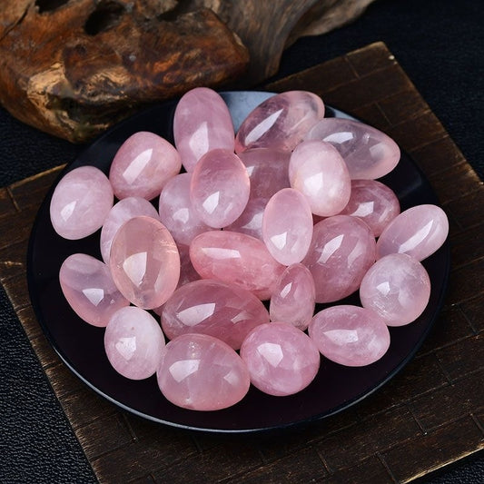 Natural Rose Quartz Rounded Tumbled Stone-Eternal Brazilian Gemstone Collection