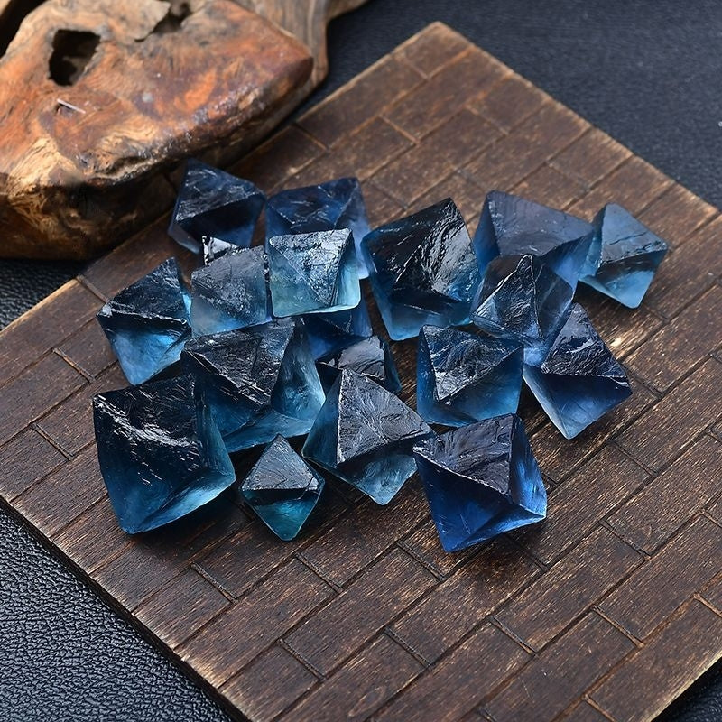 Natural Blue-green Fluorite Raw Stone Octahedron-Eternal Brazilian Gemstone Collection