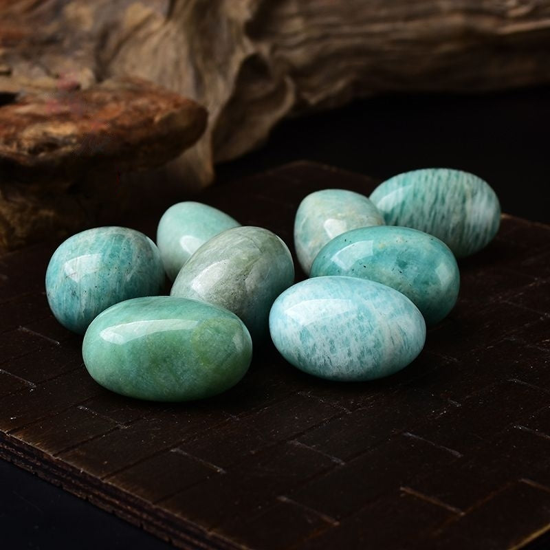 Natural Polished Large Grain Amazonite Crystal -Eternal Brazilian Gemstone Collection