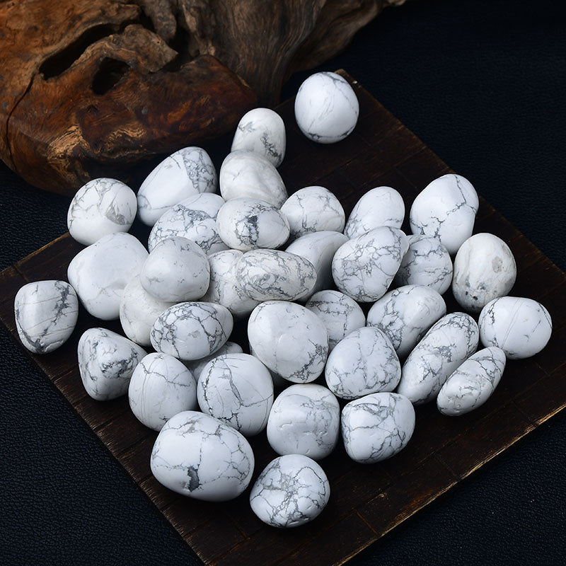 Natural Polished Large Grain White Turquoise -Eternal Brazilian Gemstone Collection