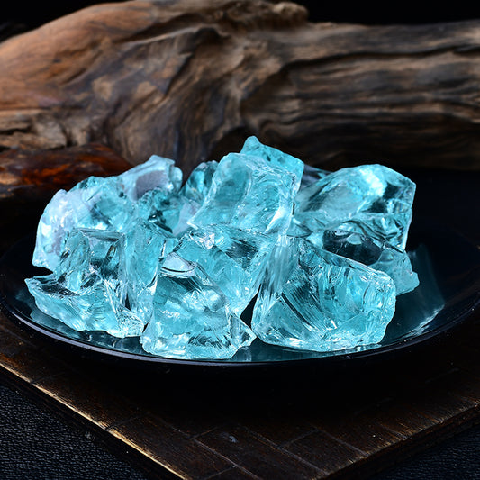 Natural Light Blue Navy Blue Lazurite Crushed Stone-Eternal Brazilian Gemstone Collection