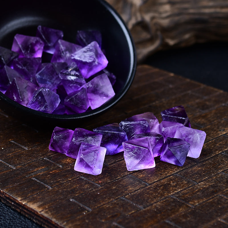 Natural Dark Amethyst Raw Stone Octahedron-Eternal Brazilian Gemstone Collection