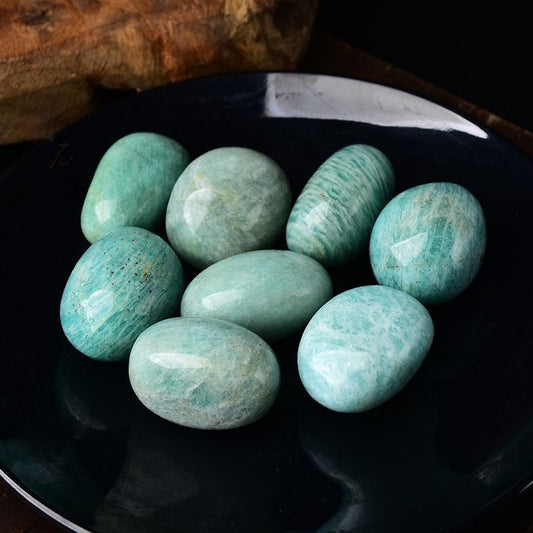 Natural Polished Large Grain Amazonite Crystal -Eternal Brazilian Gemstone Collection