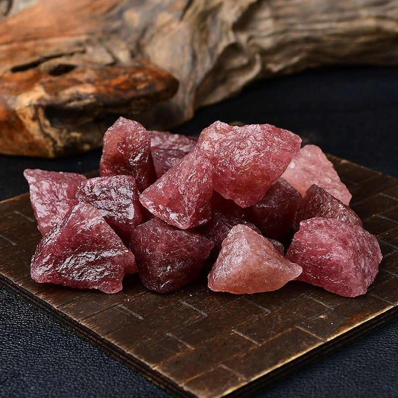 Natural Strawberry Crystal Ore-Eternal Brazilian Gemstone Collection