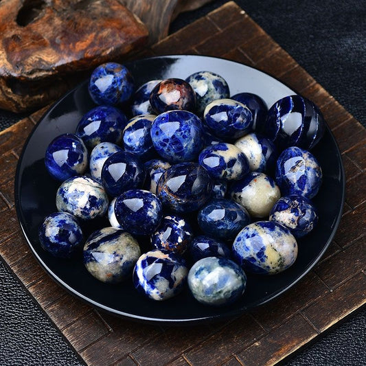 Natural Polished Large Grain Lapis Lazuli -Eternal Brazilian Gemstone Collection