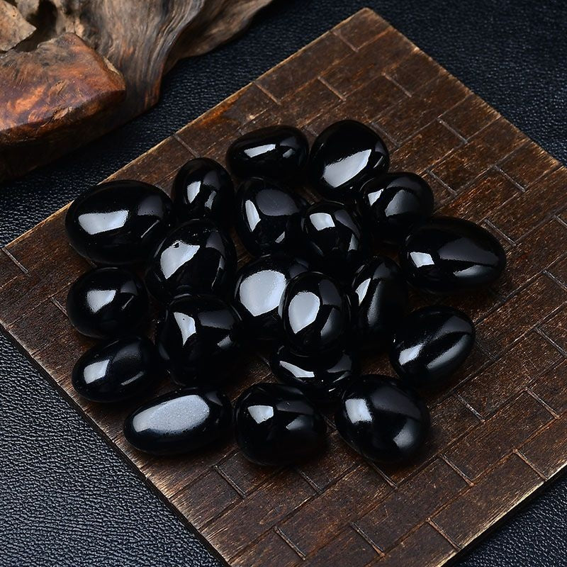 Natural Polished Large Grain Black Obsidian-Eternal Brazilian Gemstone Collection