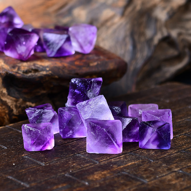 Natural Dark Amethyst Raw Stone Octahedron-Eternal Brazilian Gemstone Collection