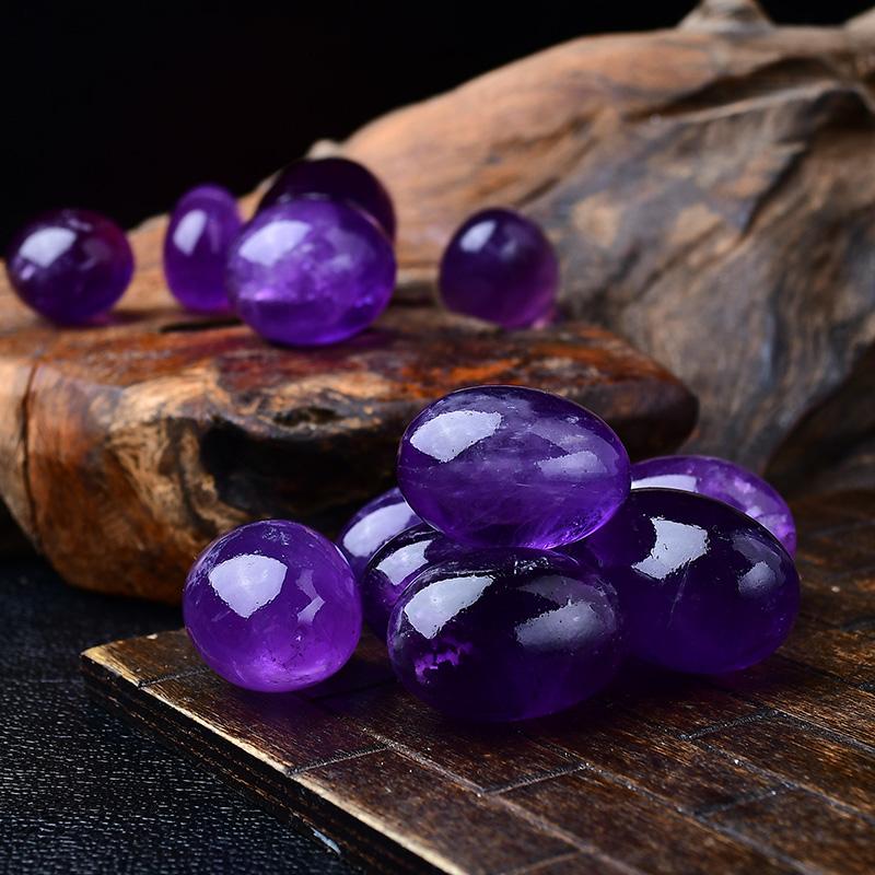 Natural Polished Grain Dark Amethyst -Eternal Brazilian Gemstone Collection
