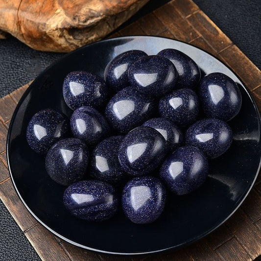 Natural Polished Large Grain Blue Tumbler-Eternal Brazilian Gemstone Collection