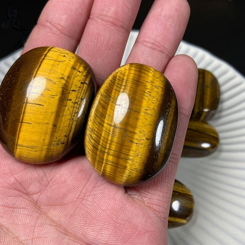 Natural Tiger Eye Rounded Tumbled Stone-Eternal Brazilian Gemstone Collection