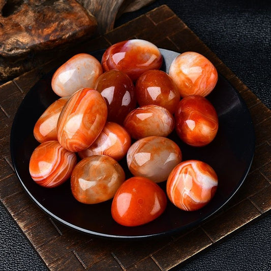 Natural Polished Large Grain Cornelian -Eternal Brazilian Gemstone Collection