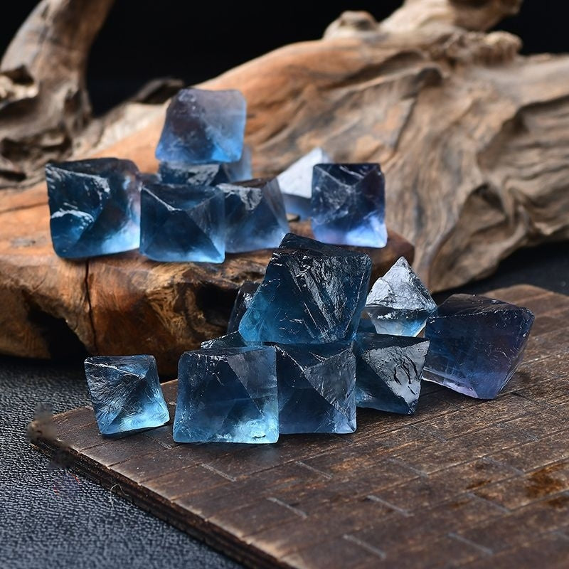Natural Blue-green Fluorite Raw Stone Octahedron-Eternal Brazilian Gemstone Collection