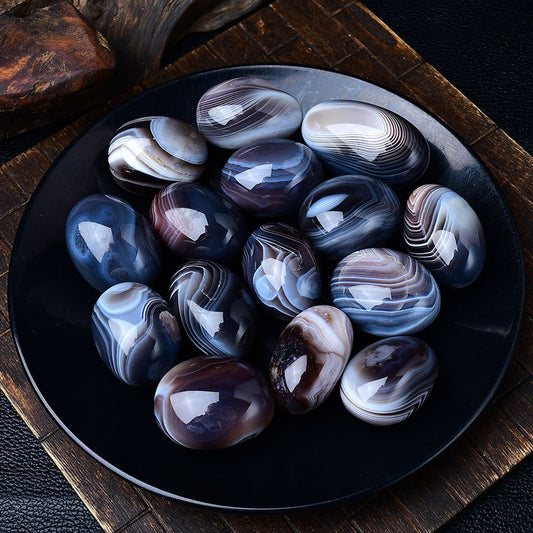 Natural Polished Persian Agate Tumbled Stone -Eternal Brazilian Gemstone Collection
