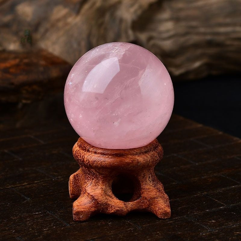 Rose Quartz Crystal Ball-Eternal Brazilian Gemstone Collection