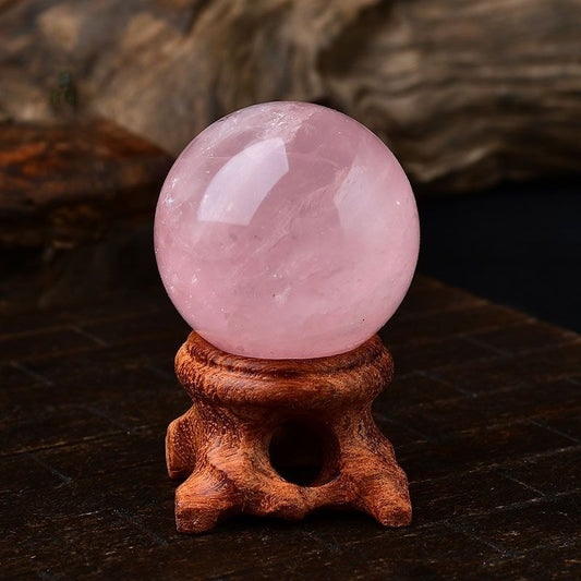 Rose Quartz Crystal Ball-Eternal Brazilian Gemstone Collection