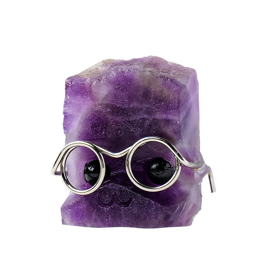 Natural Dark Amethyst Leprechaun ornament-Eternal Brazilian Gemstone Collection