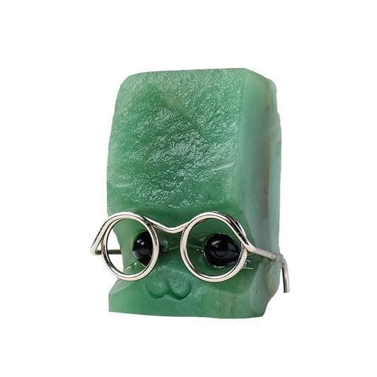 Natural Green Jade Leprechaun ornament-Eternal Brazilian Gemstone Collection