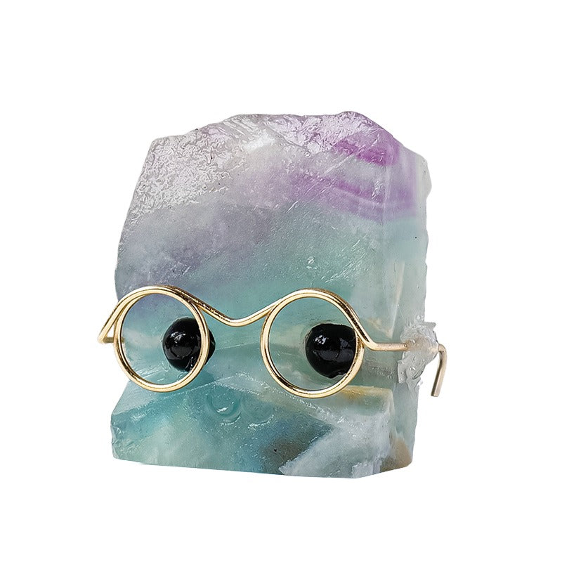 Natural Fluorite Leprechaun ornament -Eternal Brazilian Gemstone Collection