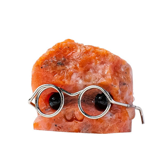 Natural Sunstone Leprechaun ornament-Eternal Brazilian Gemstone Collection