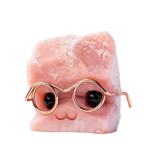 Natural Pink Auburn Leprechaun ornament -Eternal Brazilian Gemstone Collection