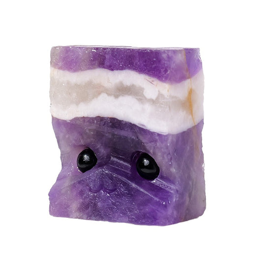 Natural Dreamy Amethyst Leprechaun ornament-Eternal Brazilian Gemstone Collection