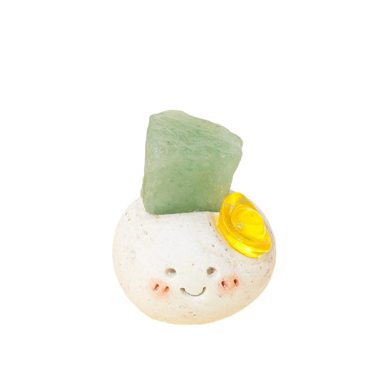 Natural Green Aventurine Cute Dwarf Ornament -Eternal Brazilian Gemstone Collection